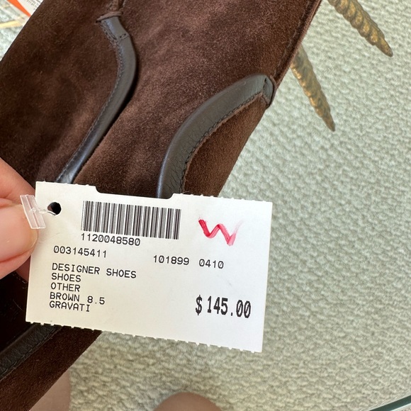 Gravati Men’s Designer Shoes Dark Brown Suede Size 8.5 - Picture 7 of 9